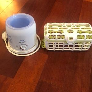 Phillips Avent bottle warmer & baby dishwasher set